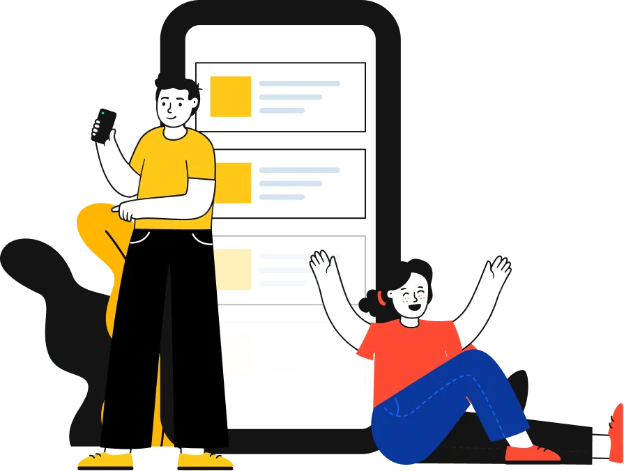 people enjoying a good app